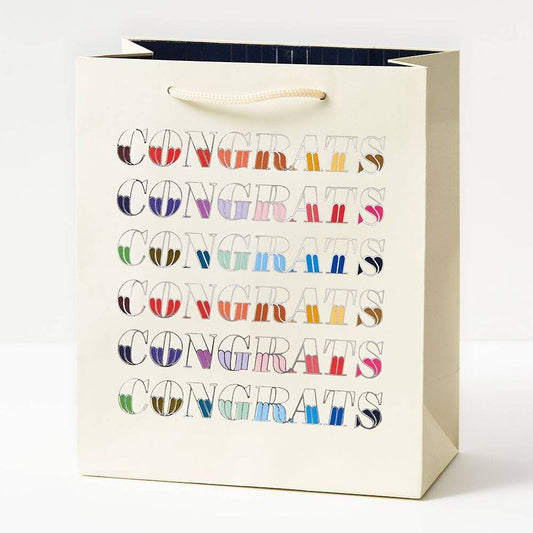 Colorful Congrats Medium Gift Bag