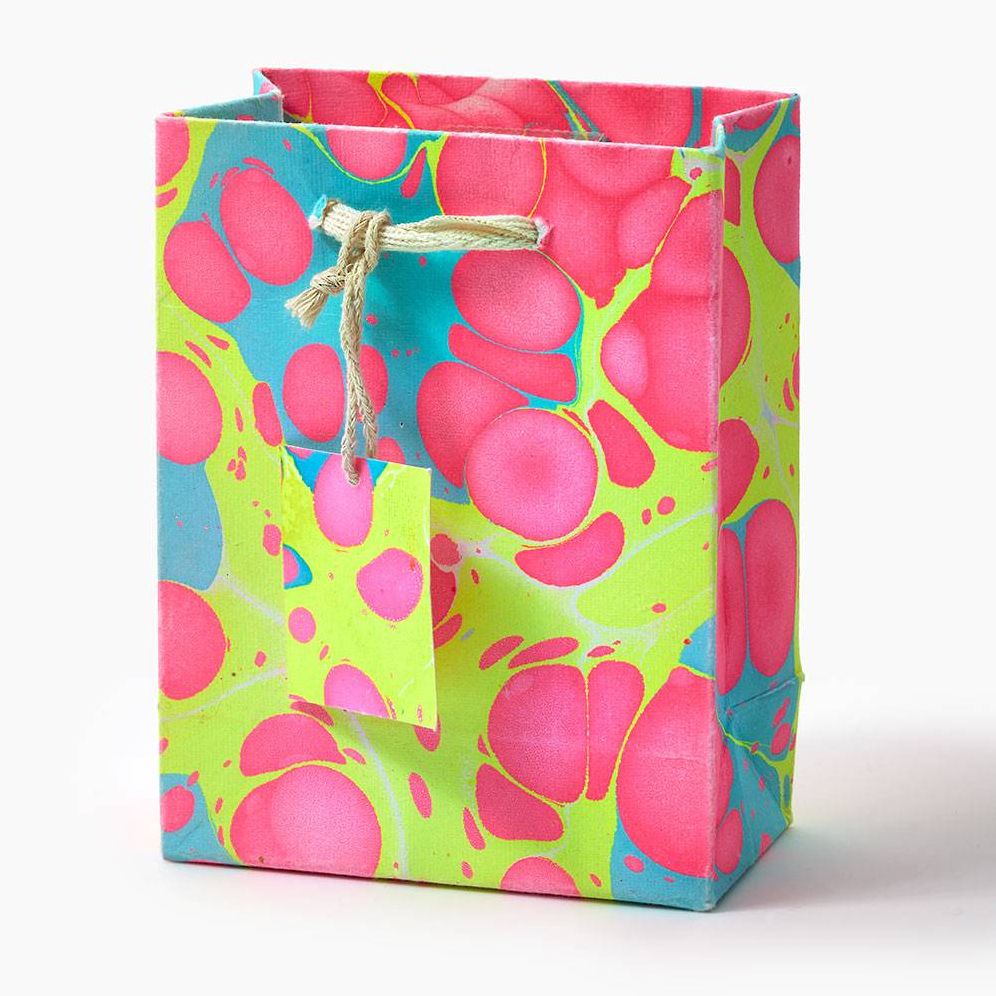 SM Neon Stone Marbled Gift Bag