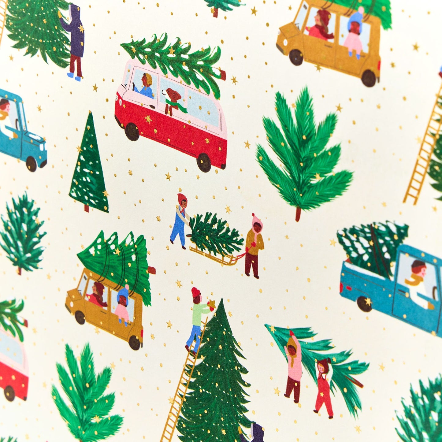 LRG Christmas Tree Lot Gift Bags S/3