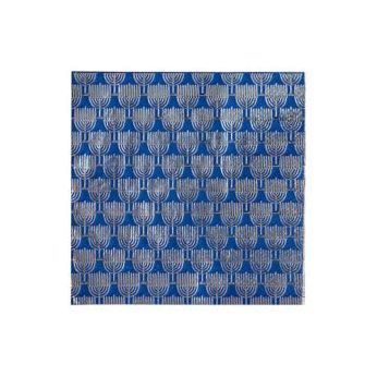 Silver Menorah Cocktail Napkins