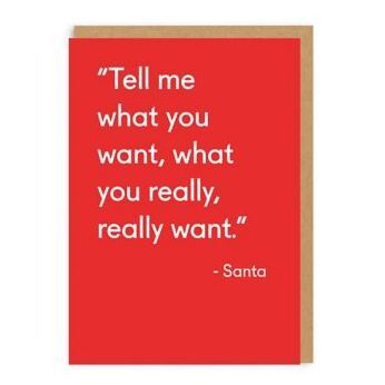 What You Really Want Christmas Card