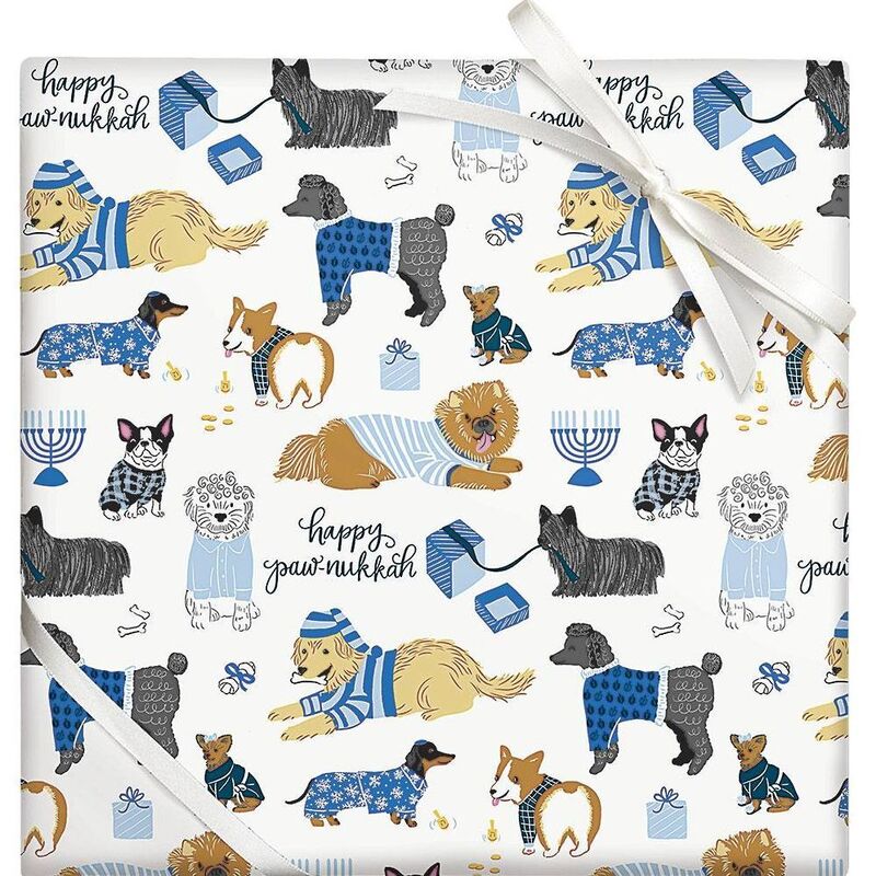 Happy Paw-nukkah Flat Wrap
