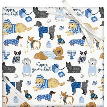 Happy Paw-nukkah Flat Wrap
