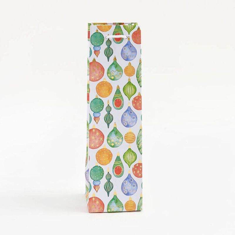 Watercolor Ornaments Wine Bag