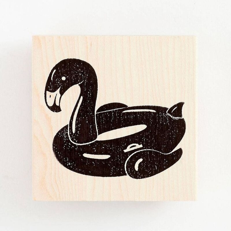 Flamingo Pool Float Stamp