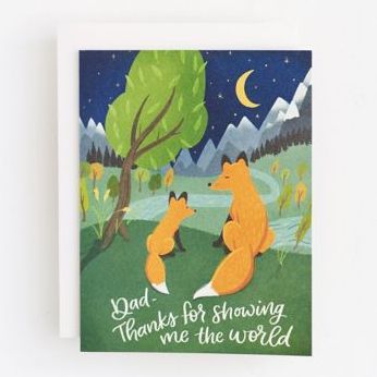 Showing Me the World Father's Day Card