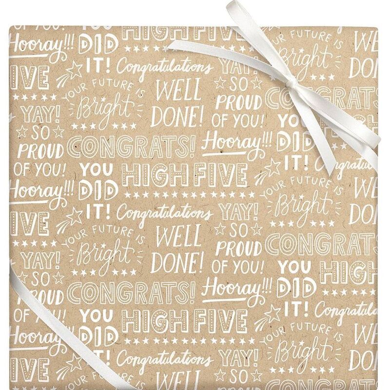 Congrats Paper Flat Wrap