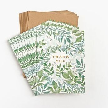 Watercolor Garden Thank You Card Set