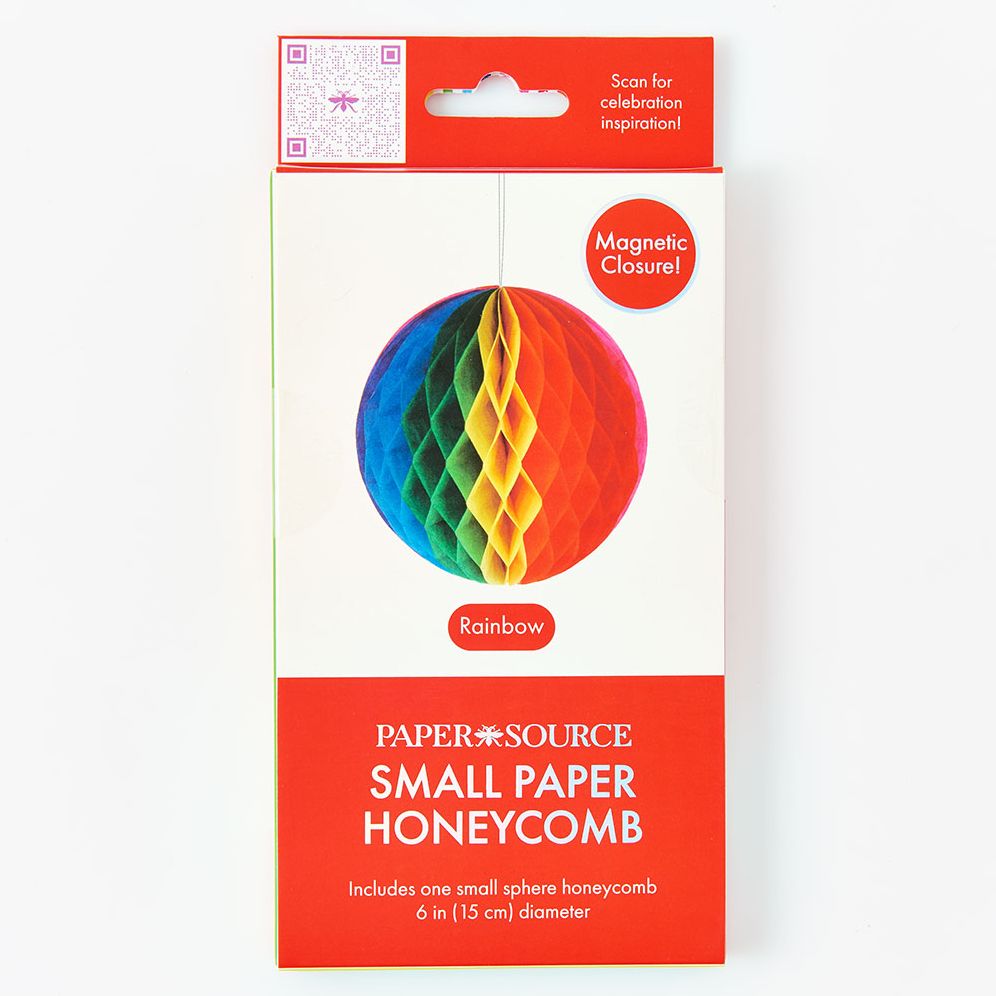 Rainbow Honeycomb Small, Sphere