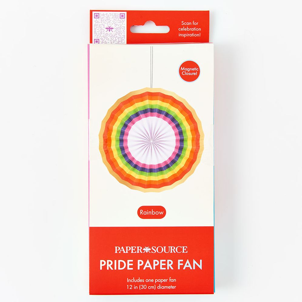 Paper Rainbow Fan, Med