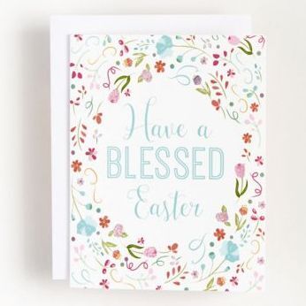 Blessed Easter Greeting Card
