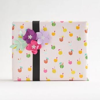 Tiny Tropical Drinks Flat Wrap
