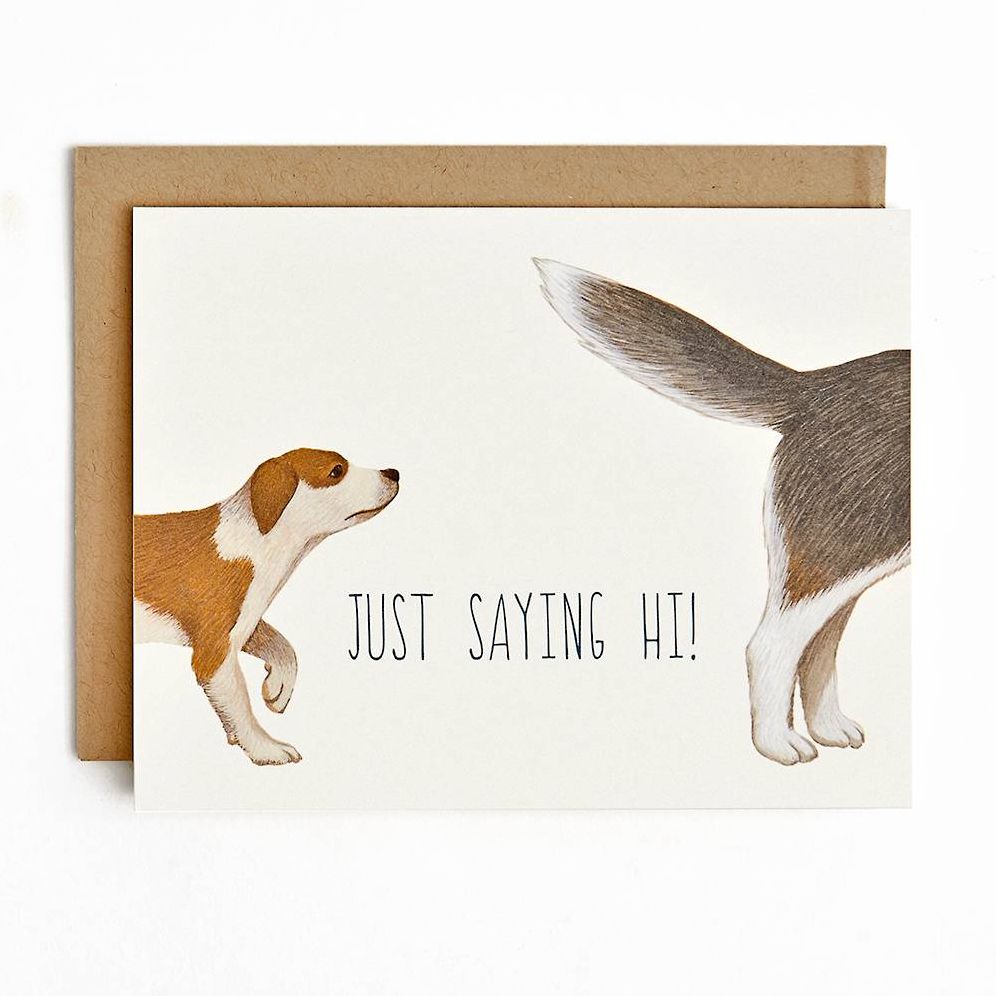 Just Saying Hi Greeting Card