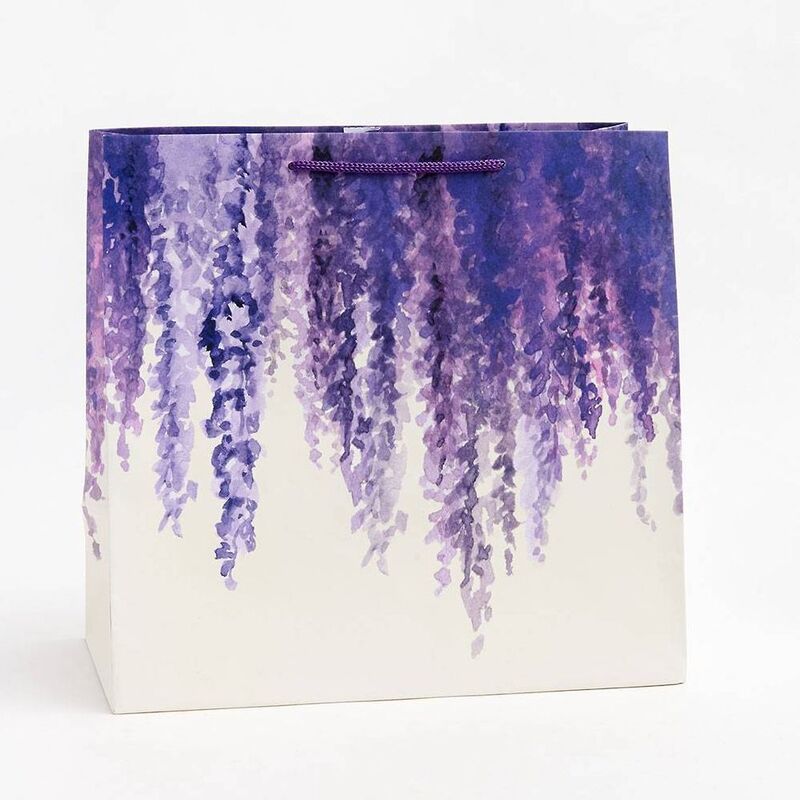Large Lavender Wisteria Gift Bag
