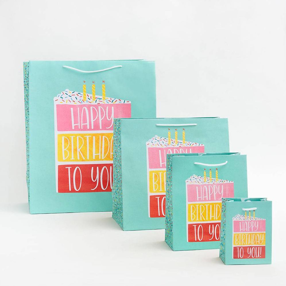 Large Birthday Cake Gift Bag