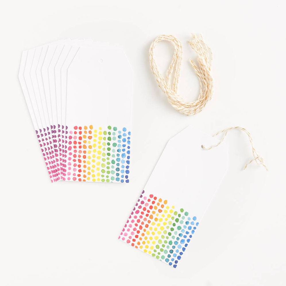 Rainbow Dot Gift Tags