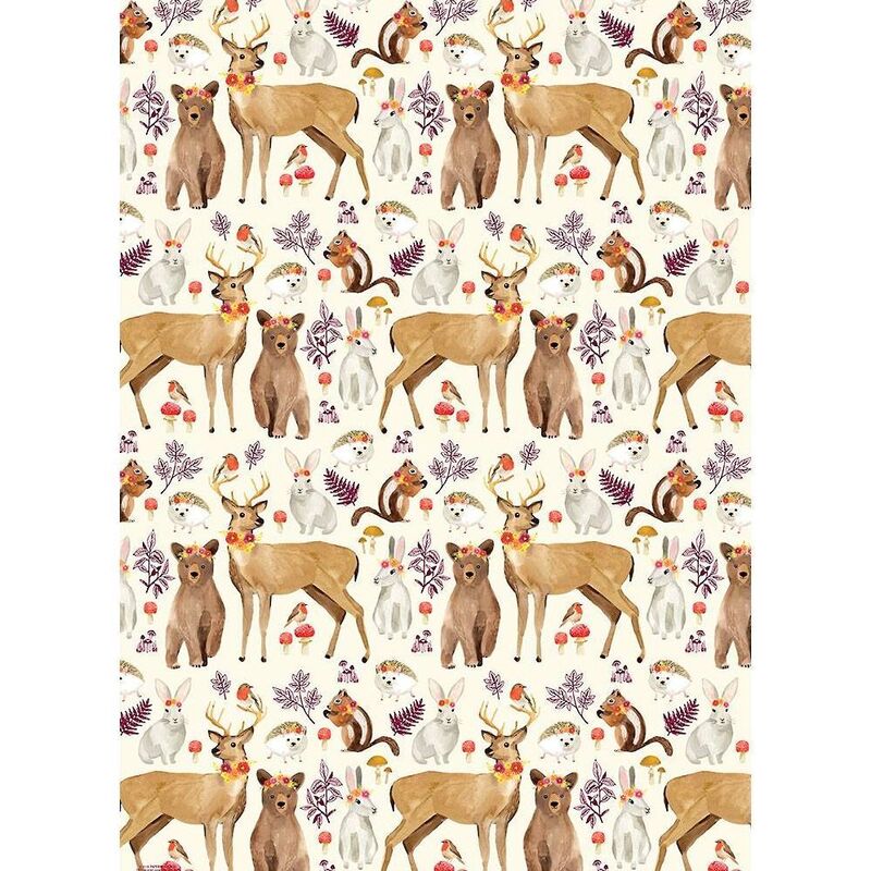 Forest Friends Wrapping Paper
