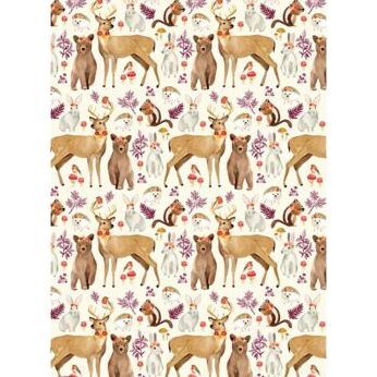 Forest Friends Wrapping Paper