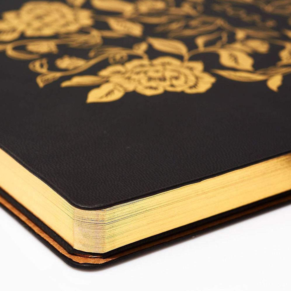 2023 Chicago Ave Luxe - Floral Black LRG WKLY Planner
