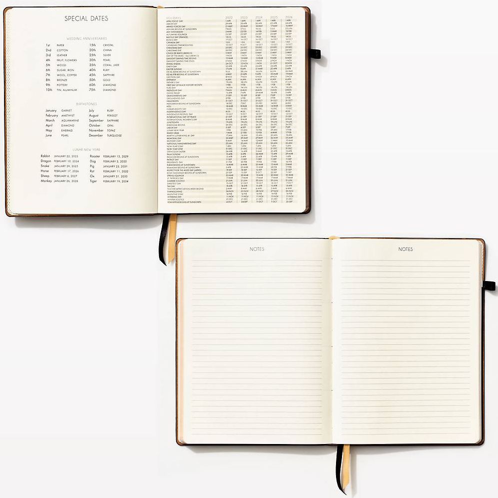 2023 Chicago Ave Luxe - Floral Black LRG WKLY Planner