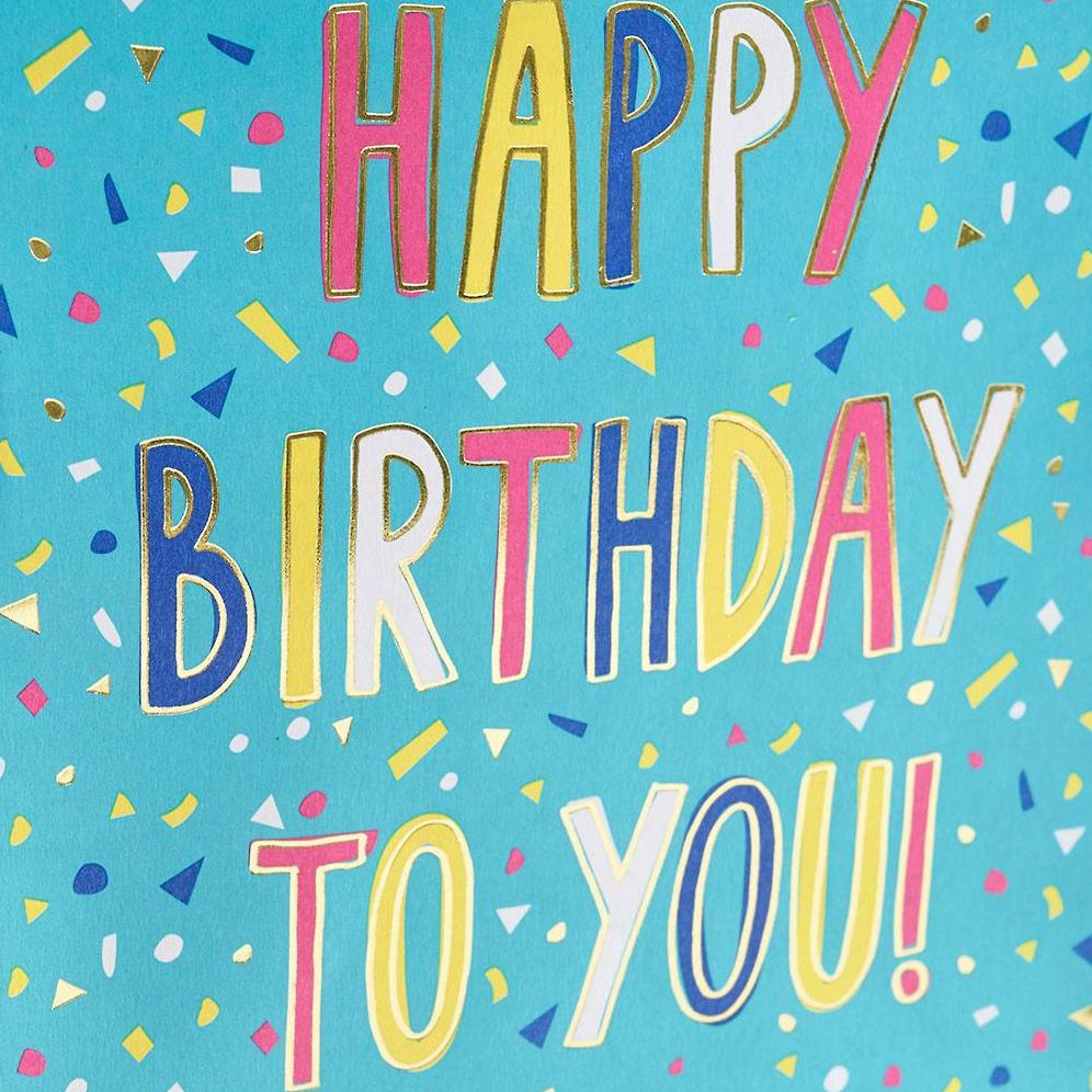Large Happy Birthday Bright Confetti Gift Bag