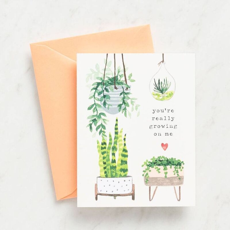 Growing on Me Valentine Card