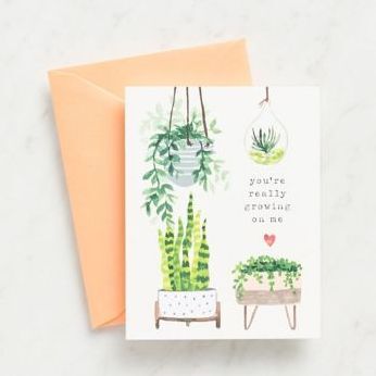 Growing on Me Valentine Card