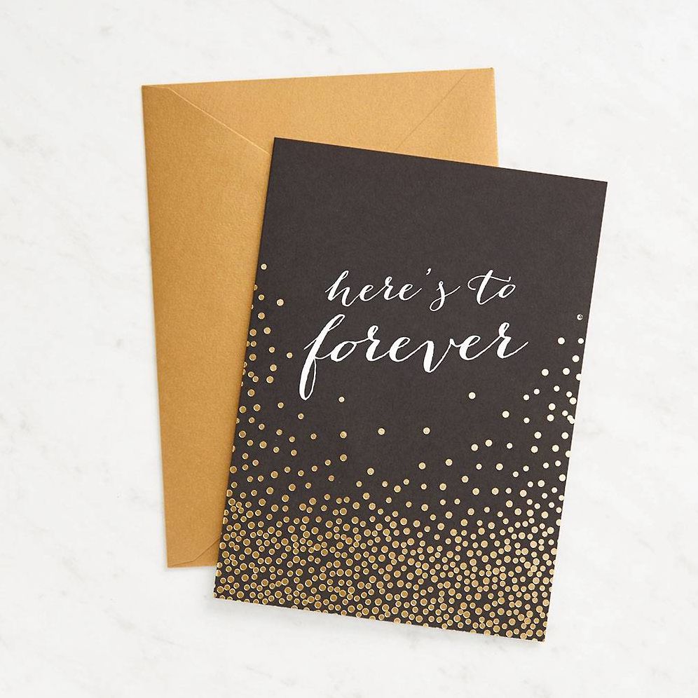 Foil Here's to Forever Greeting Card