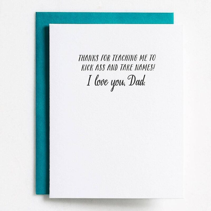 Kick Ass Take Names Father's Day Card