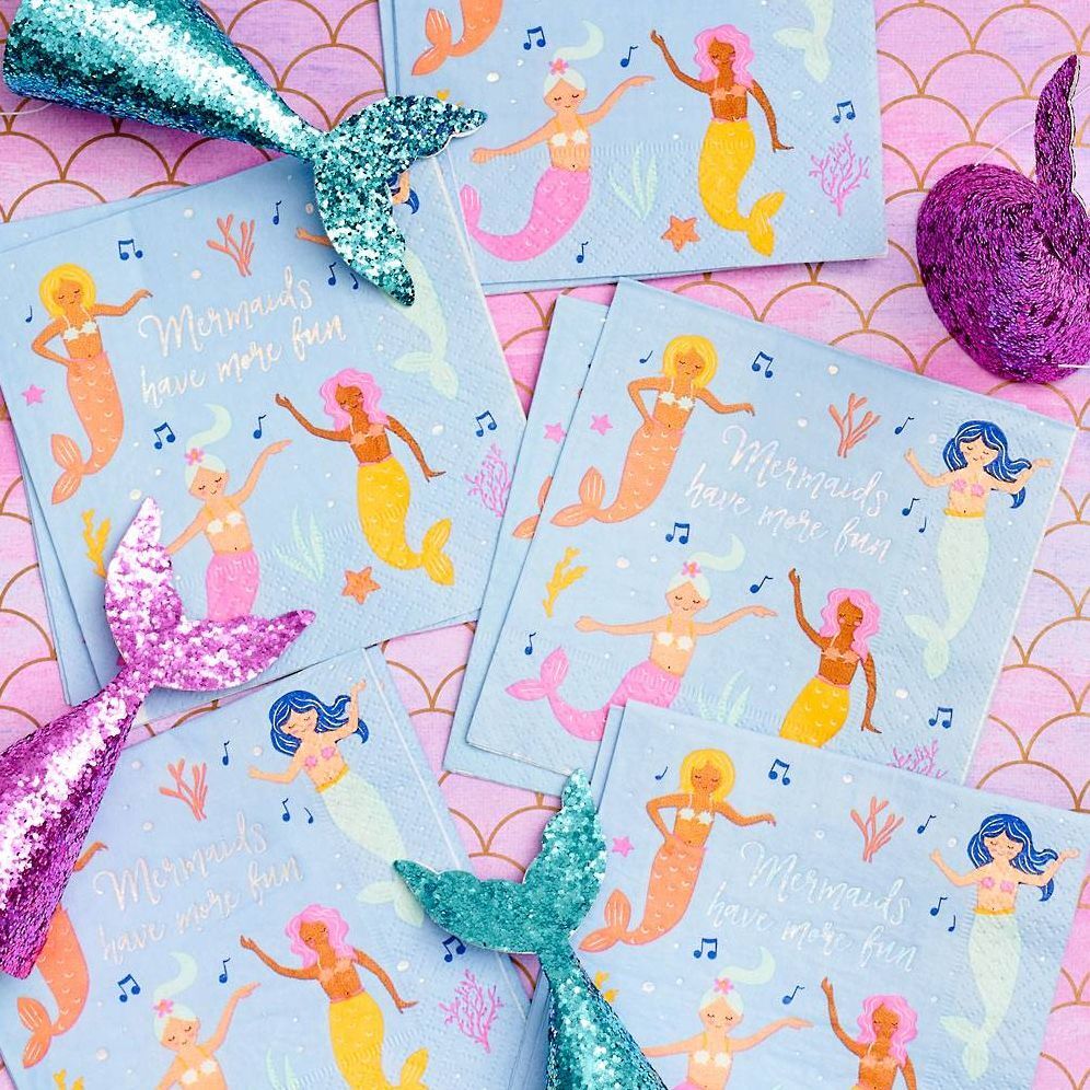 Mermaid Cocktail Napkins