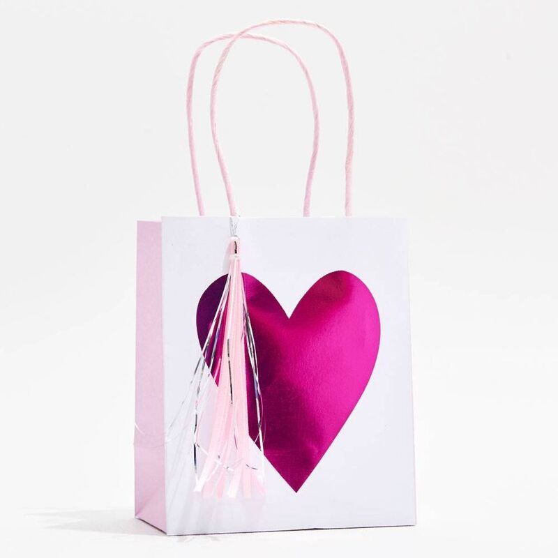 Foil Heart Party Bags