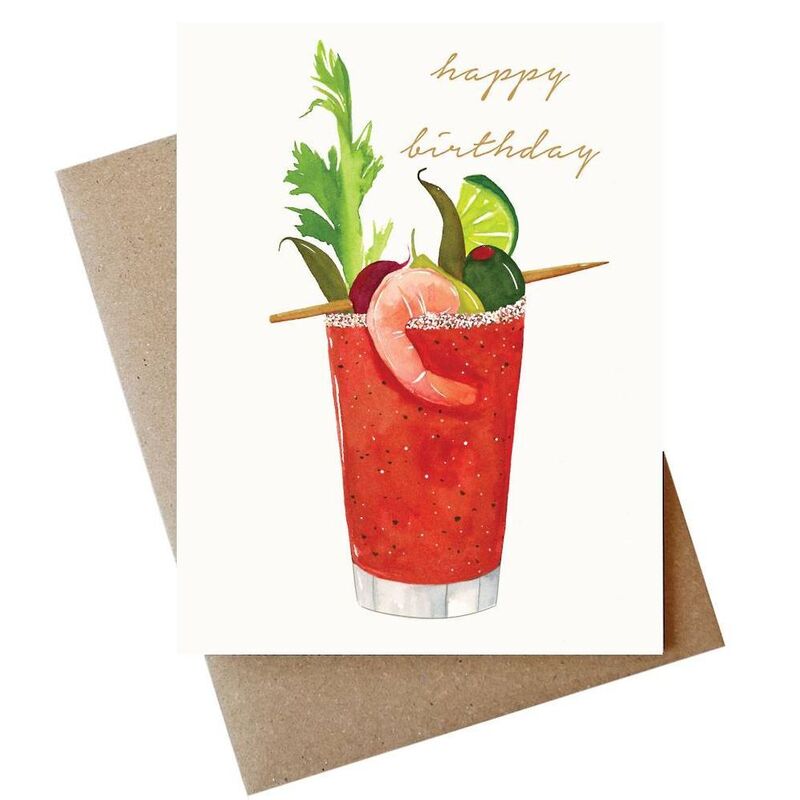 Bloody Mary Birthday Card