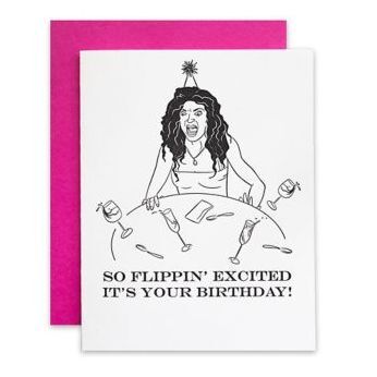 Housewife Flip Birthday Card
