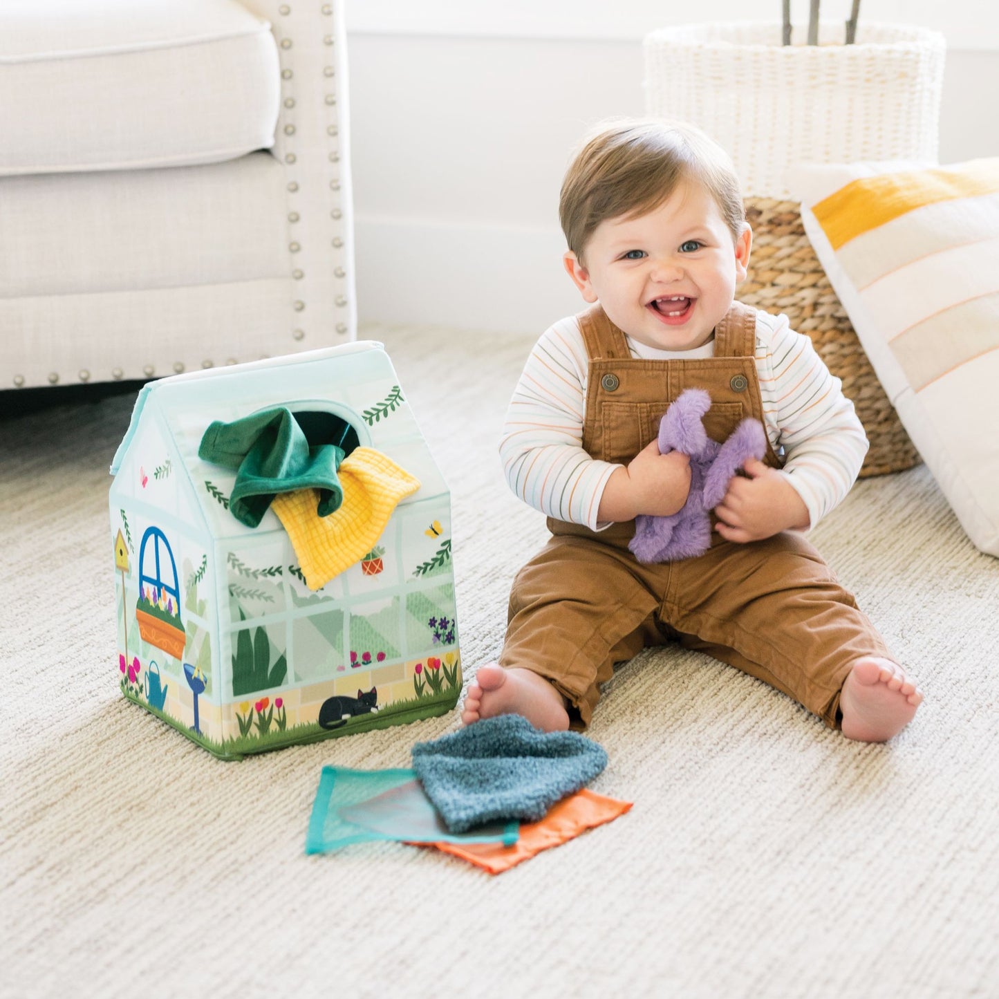Sensory Sprouts Sensory Peek and Pull Tissue Box