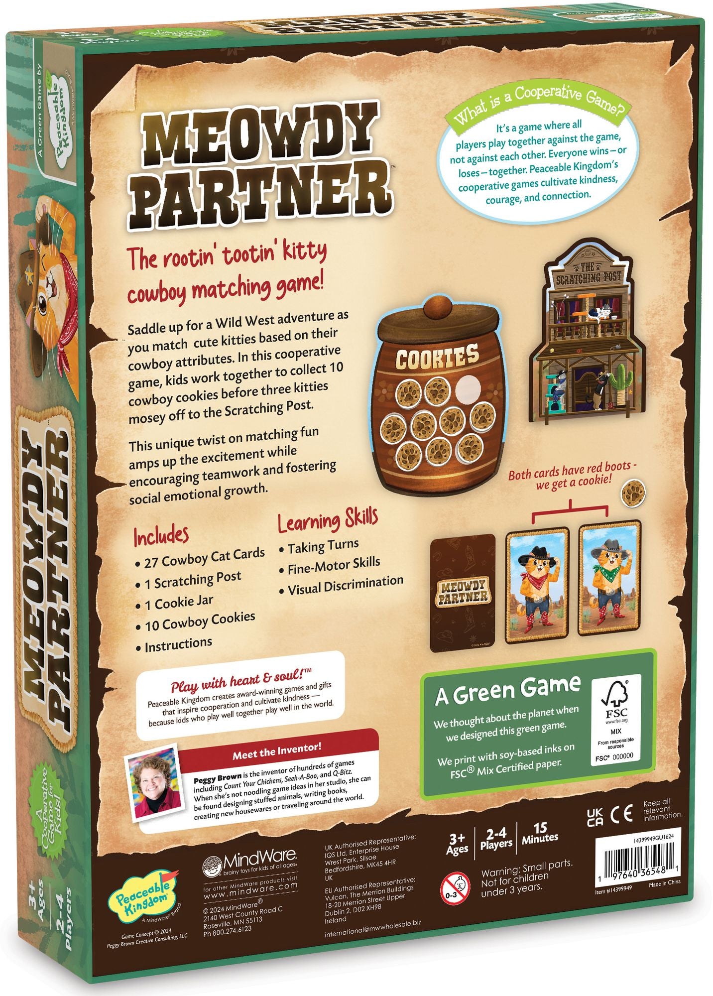 Meowdy Partner by Peaceable Kingdom