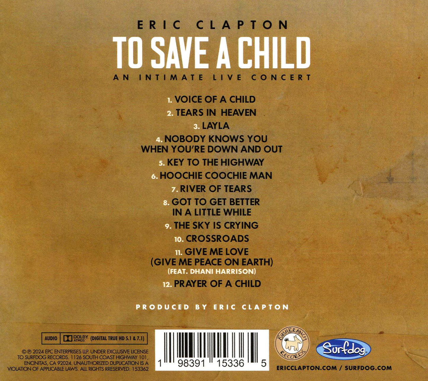 To Save A Child (Eric Clapton)