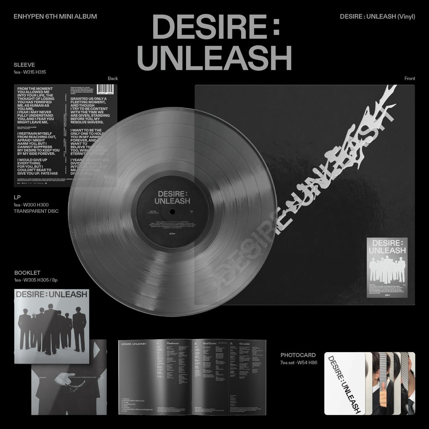 Desire : Unleash (Vinyl Ver.) (Enhypen)