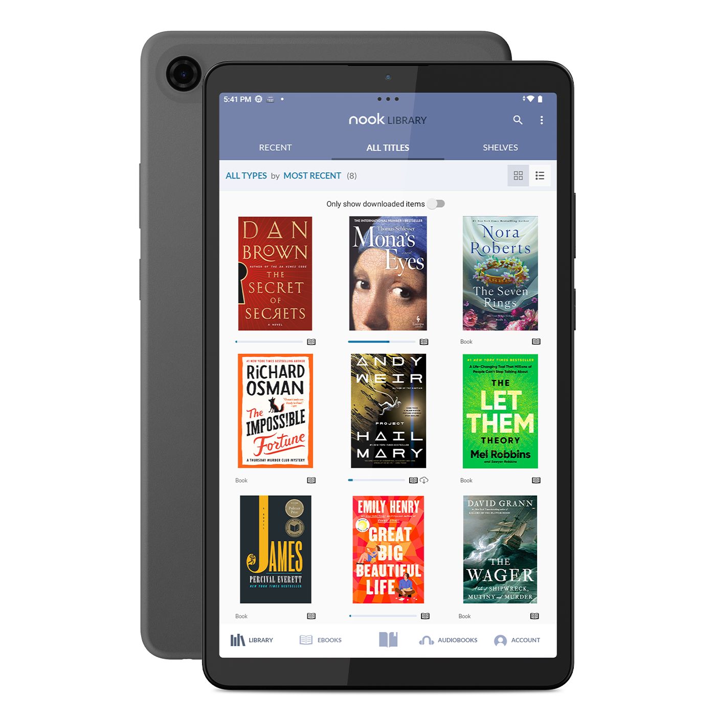 NOOK Reading Tablet 8.7 Luna Grey