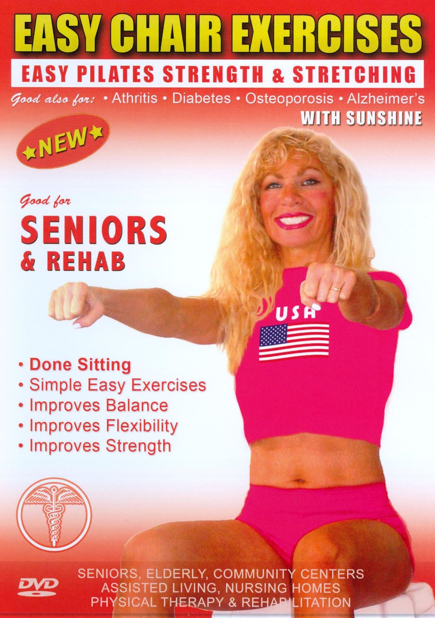 Easy Chair Exercises: Easy Sitting Pilates & Calisthenics with Sunshine