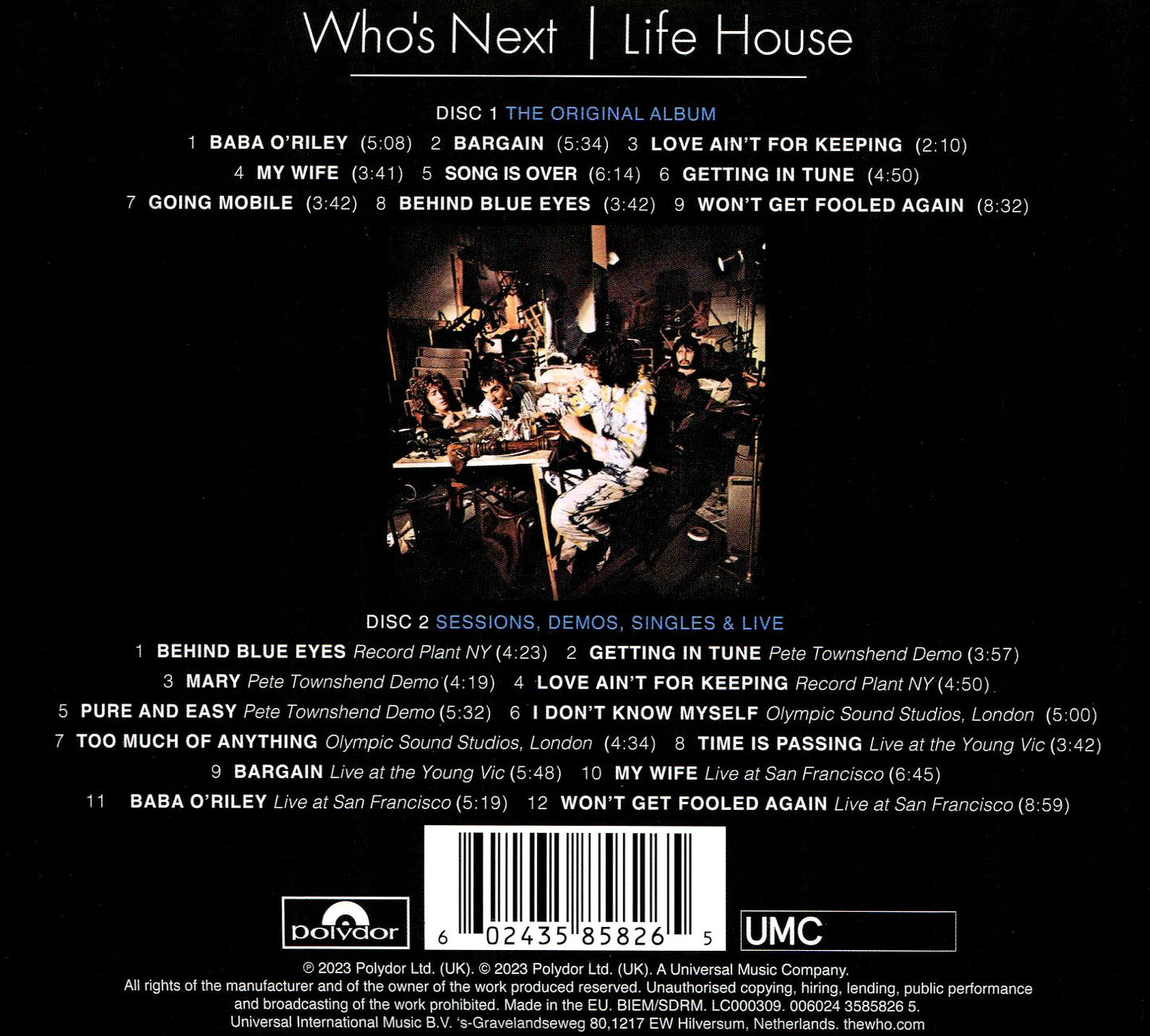 Who's Next / Life House (Bonus Dvd) (Bonus Tracks)