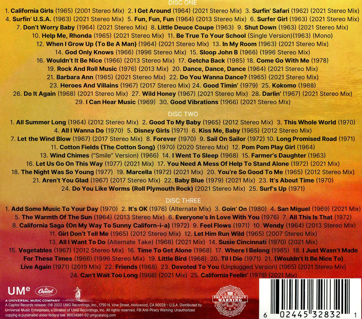 Sounds Of Summer: The Very Best Of The Beach Boys