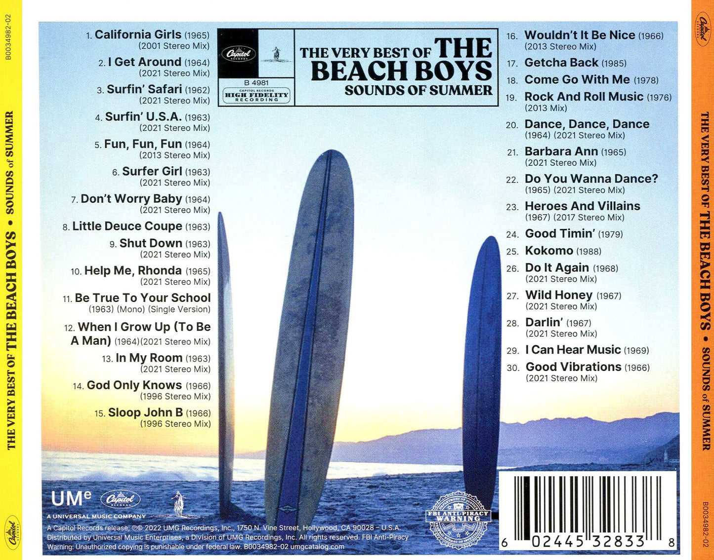 Sounds Of Summer: The Very Best Of The Beach Boys