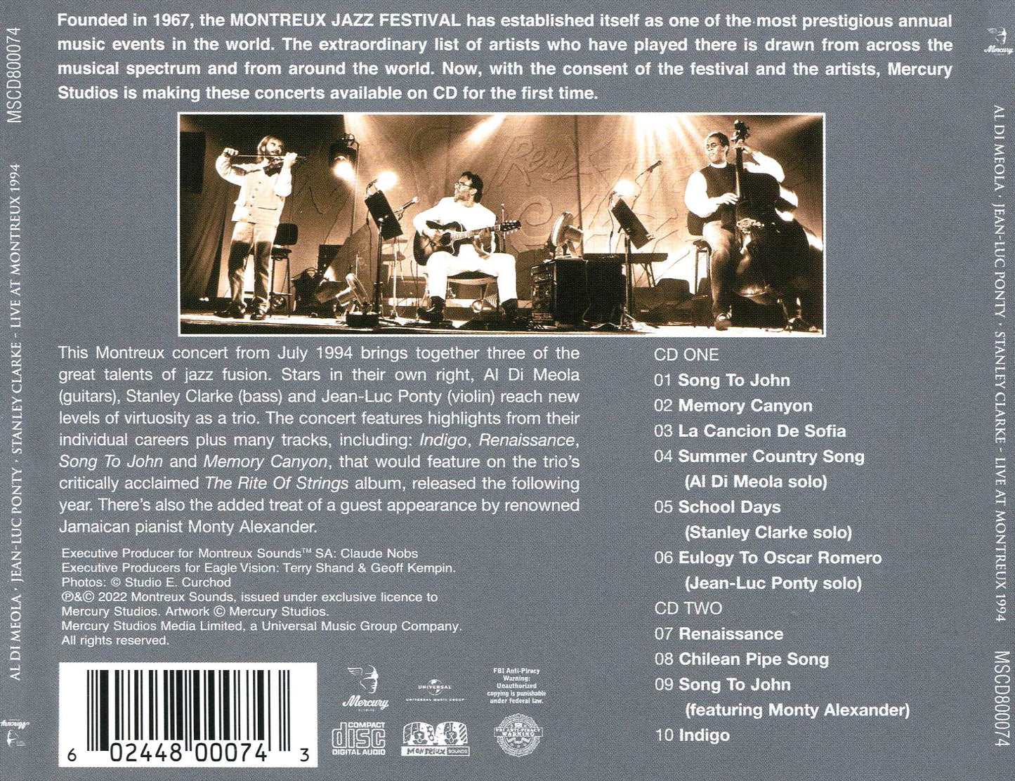 Rite Of Strings: Live At Montreux 1994