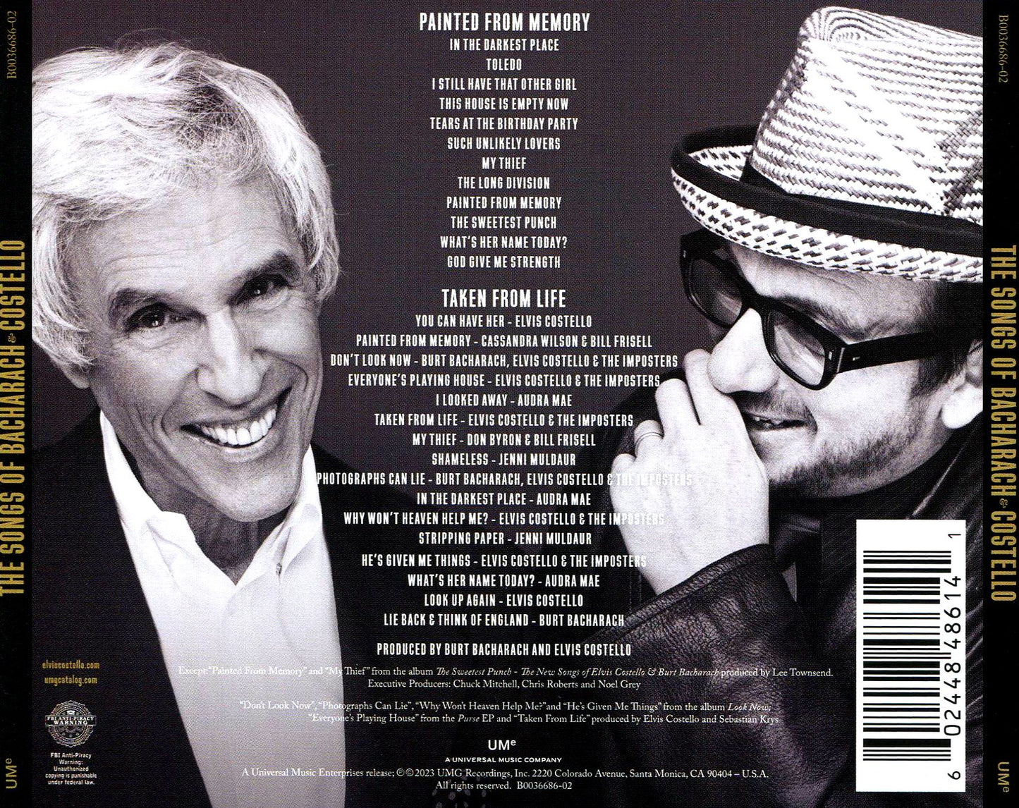 Songs Of Bacharach & Costello