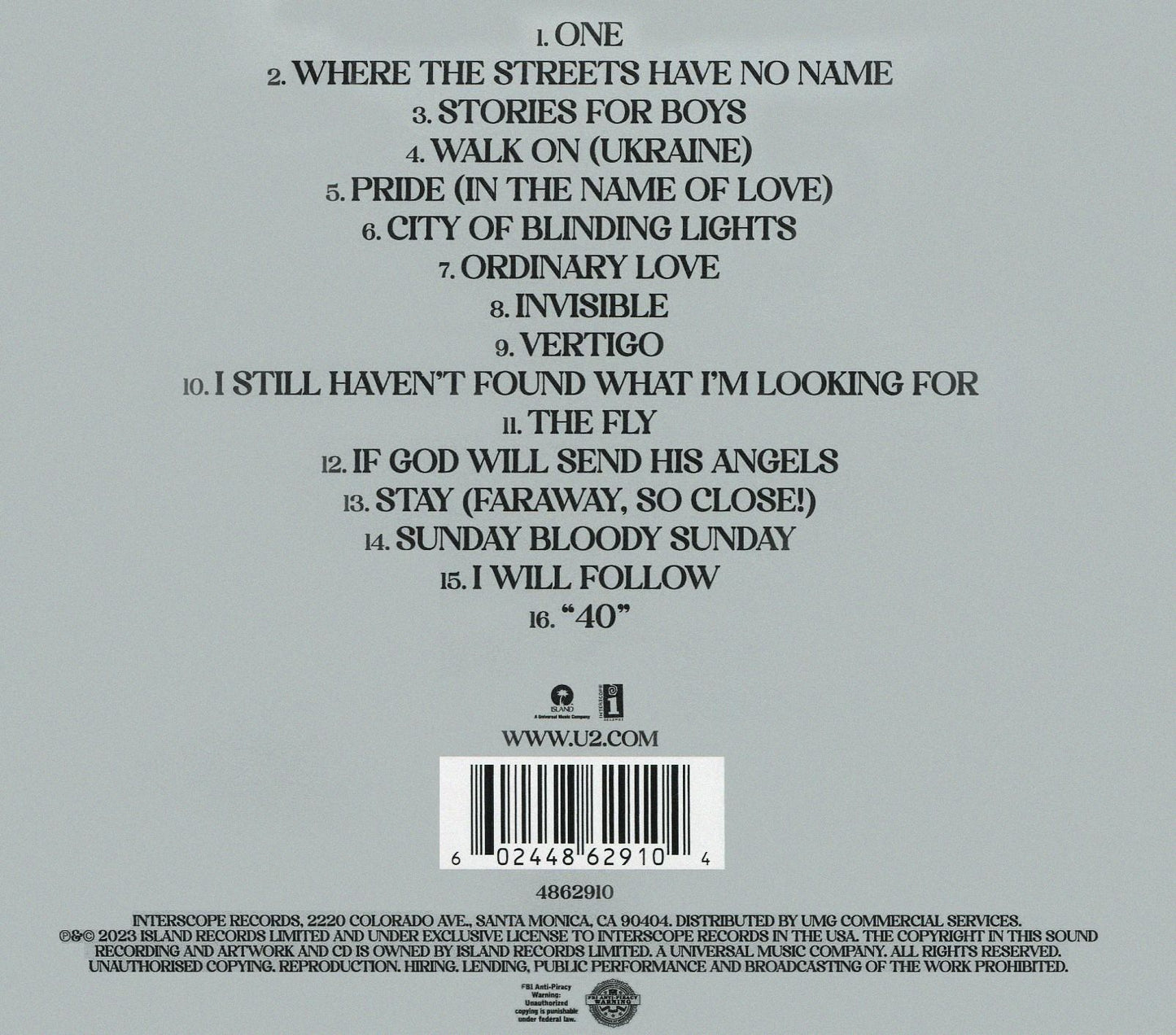 Songs Of Surrender