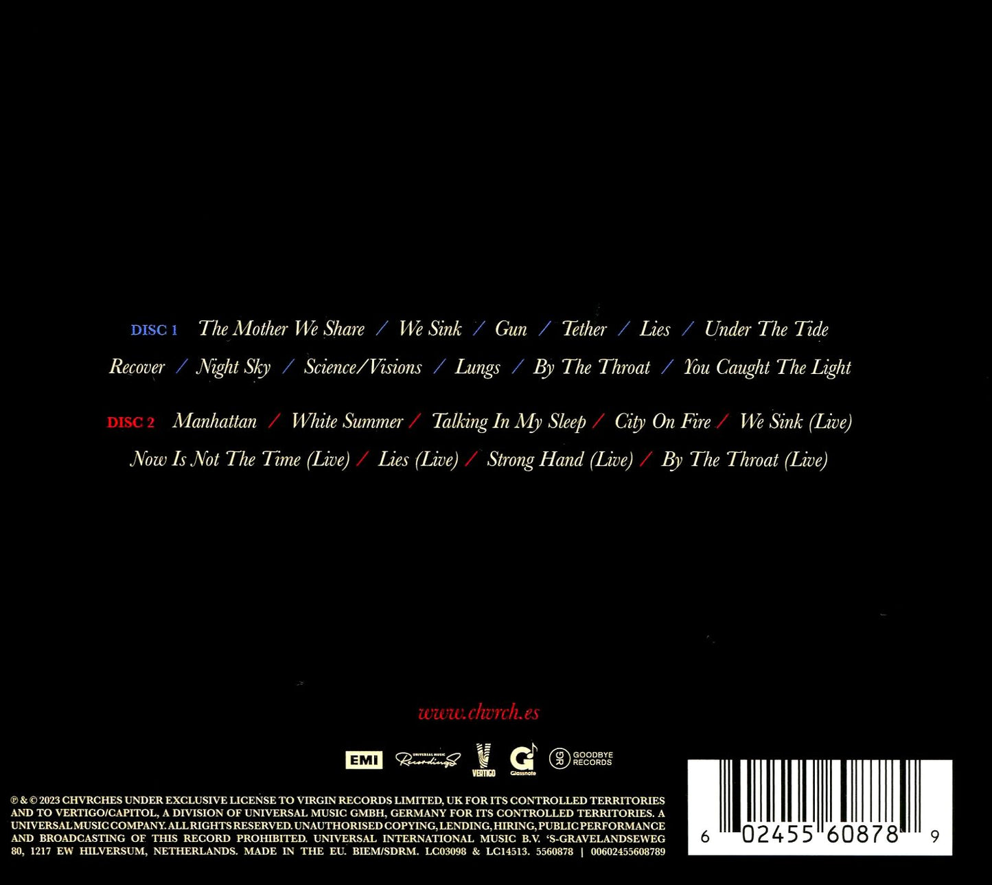Bones Of What You Believe (Aniv)