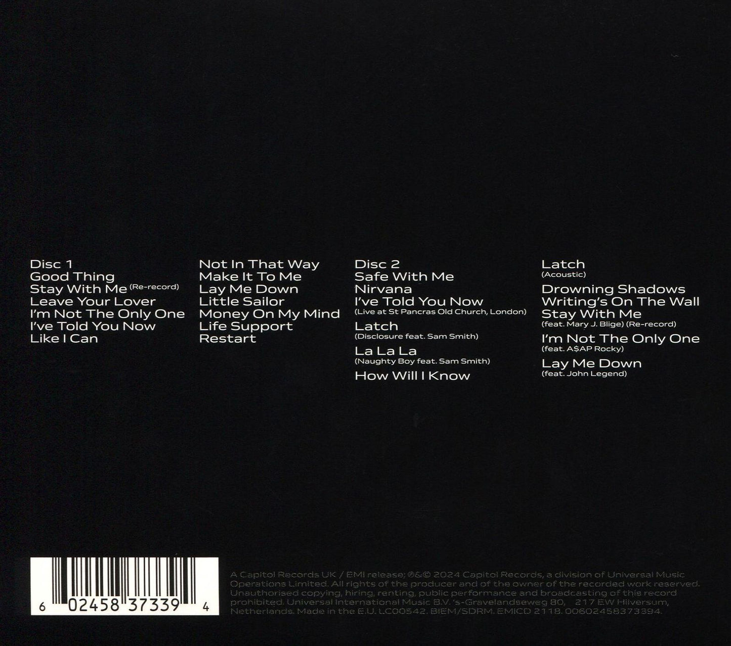 In The Lonely Hour (10Th Anniversary) (Sam Smith)