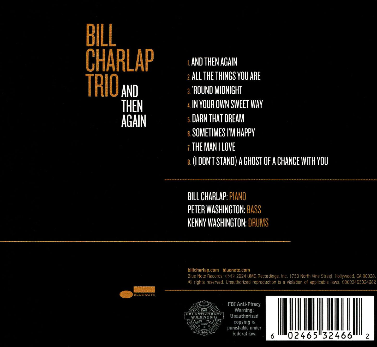And Then Again (Bill Trio Charlap)