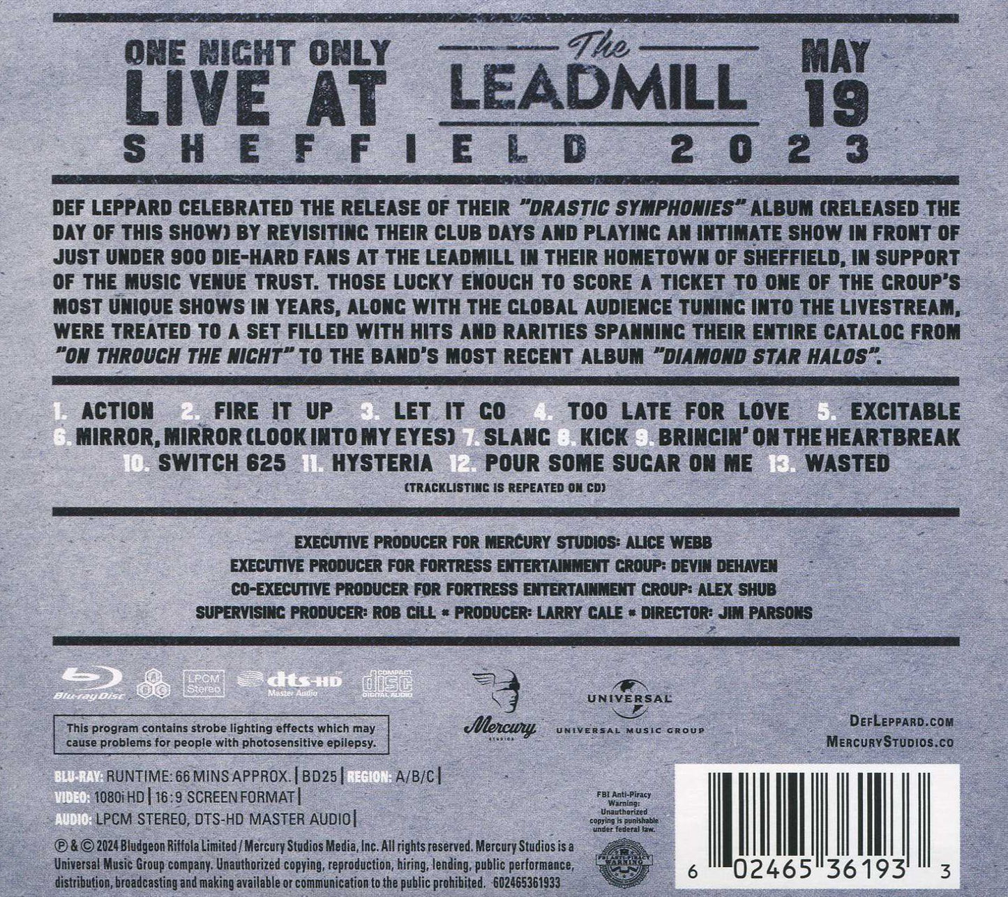 One Night Only: Live At The Leadmill, Sheffield (Def Leppard)