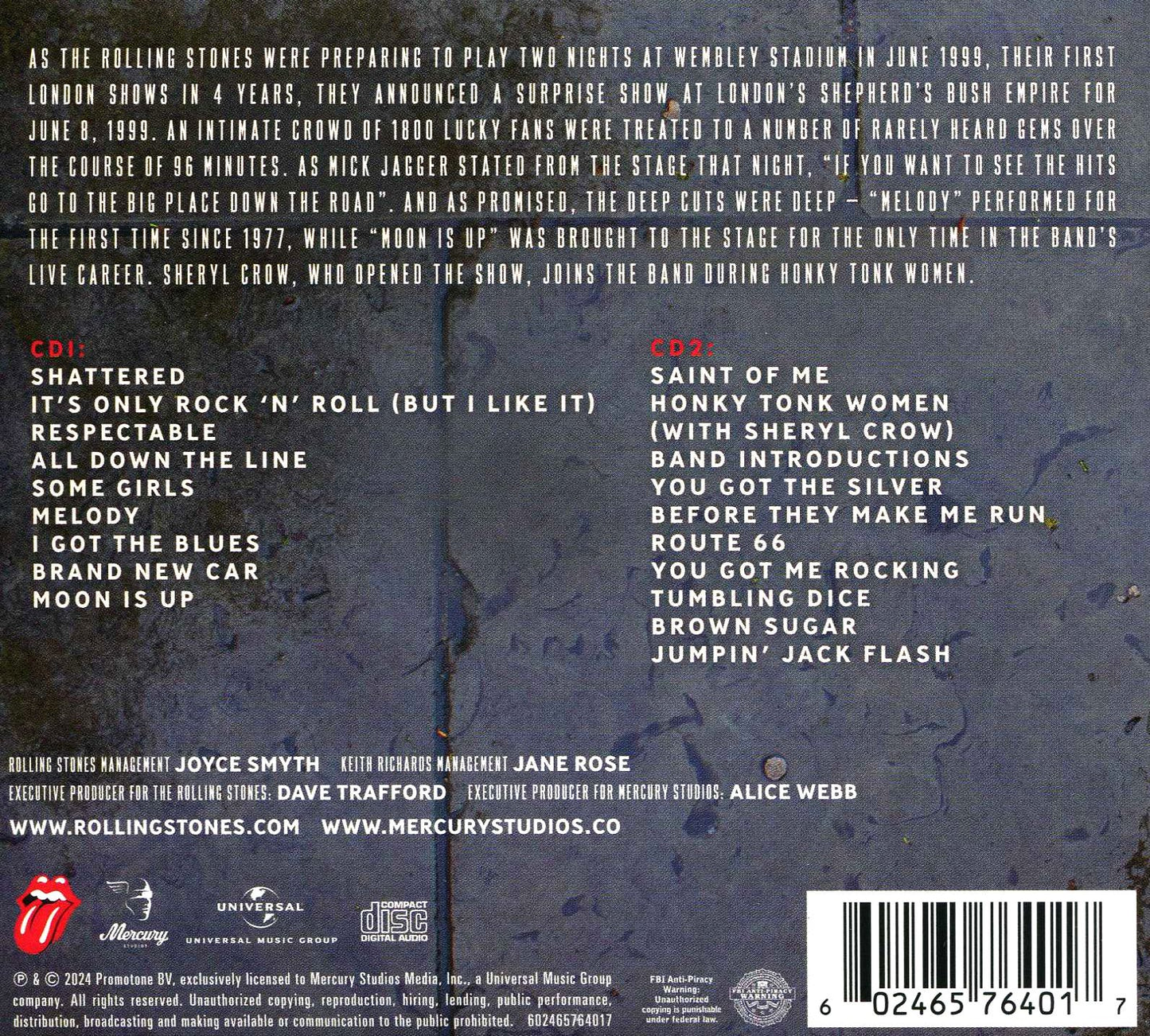 Welcome To Shepherd's Bush (Rolling Stones)